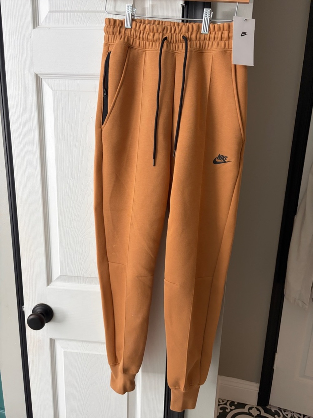 Nike Tan Drawstring Tech Fleece Joggers